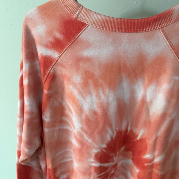 Secret Treasures Orange and White Tie-Dye Sweatshirt Size Extra Large - Picture 6 of 8
